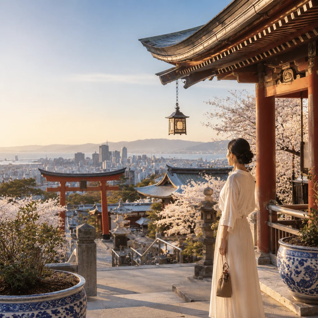 Templo asiático e skyline moderno num roteiro cultural pelo Japão